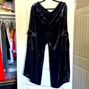 Johnny Was Velvet wide leg pants